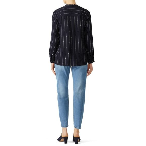 Rails Rhea Stars Stripes Necktie Blouse Size XS New‎ with Tags - Picture 2 of 9